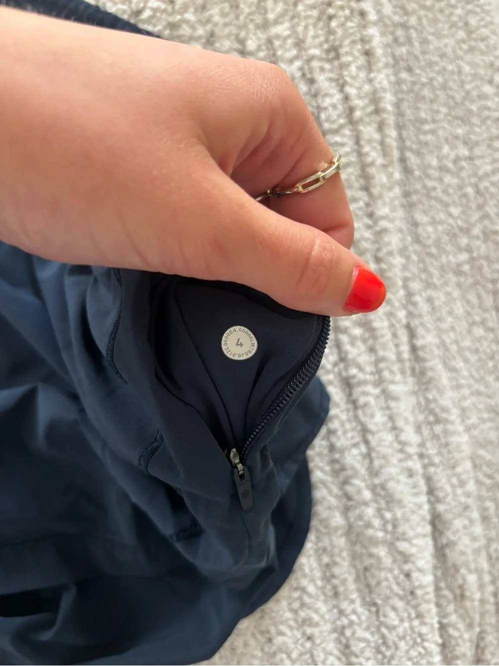 lululemon athletica Track That High Rise 3”  True Navy Shorts Size 4